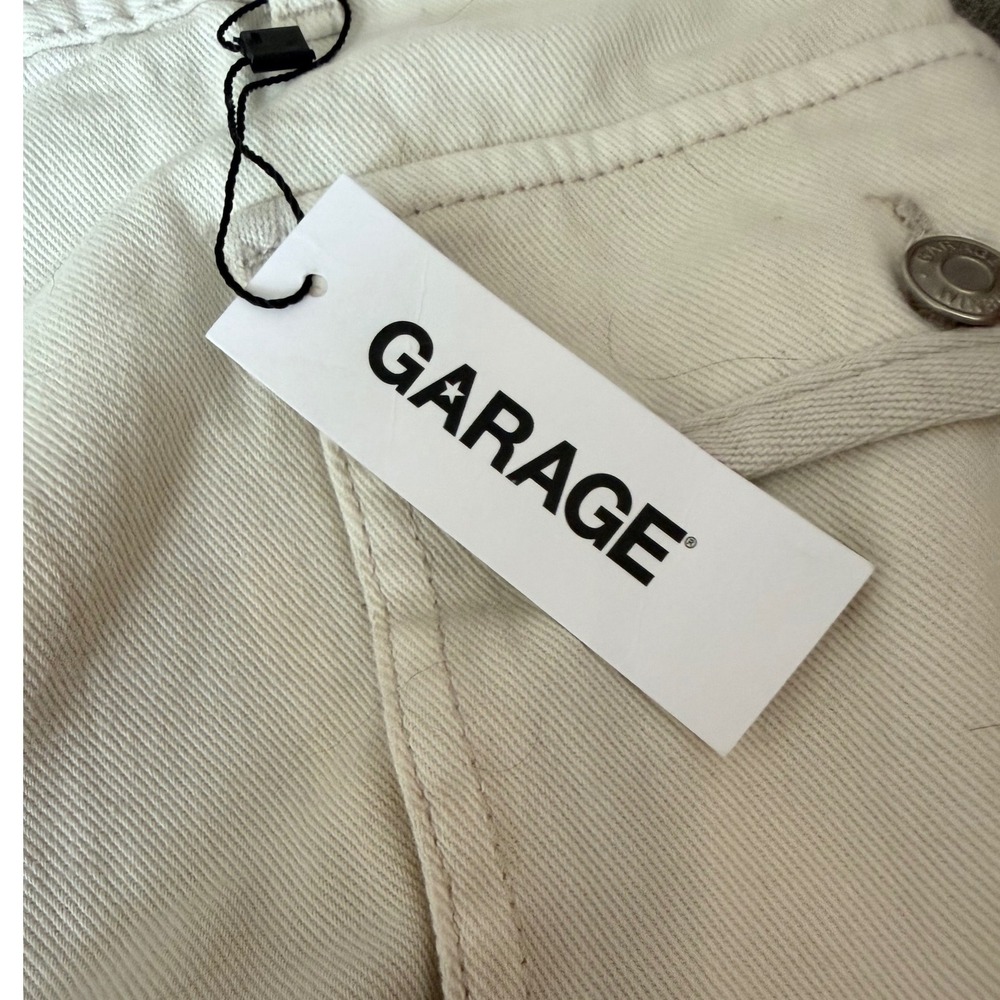 Garage Tia Cargo Skort Cement Grey Denim Mini Skirt XS 100083225 - Picture 7 of 8